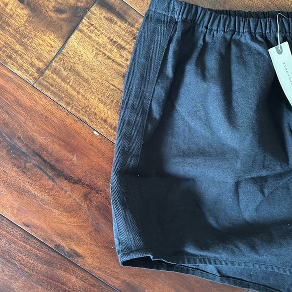 Anthropologie | black linen Athletic shorts running shorts - Picture 8 of 10